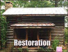 Historic Log Cabin Restoration  Beaverton, Alabama